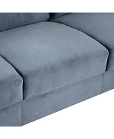 Slickblue Comfortable Sectional Couch - Ideal Sofas for Living Room, Bedroom, Office, and Small Spaces