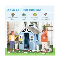 Slickblue Kids Playhouse - Imaginative Outdoor Fun for Creative Playtime Adventures