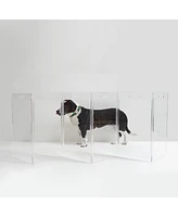 Hiddin Low Pet Gate Zig Zag Options panel