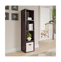 John Louis Home Solid Wood 4 Tall Cube Organizer