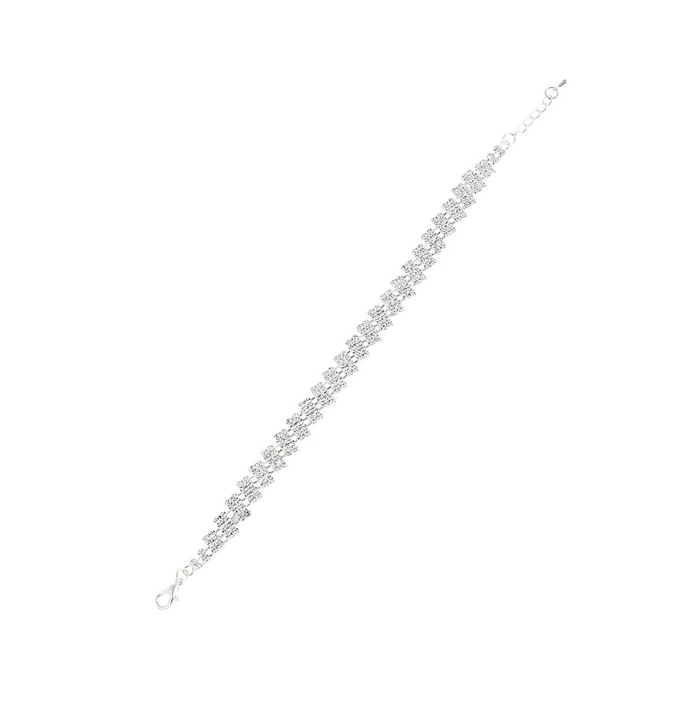 Sohi Women's Geometric Tennis Bracelet