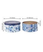 The Licker Store Kate 12" Modern Patterned Cardboard Reversible Cat Scratcher Pad Box with Catnip