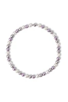 Classicharms Lydia Purple Shell Pearl Strand Choker Necklace