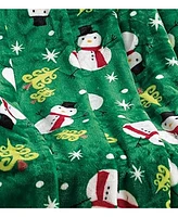 Kate Aurora Cozy Christmas Snowman Throw, 50" x 60"