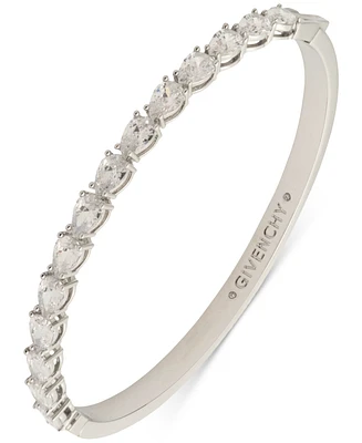 Givenchy Pear-Shape Cubic Zirconia Bangle Bracelet