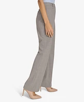 Calvin Klein Women's Check Print Wide-Leg Pants
