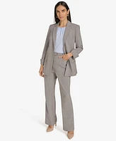 Calvin Klein Women's Check Print Wide-Leg Pants