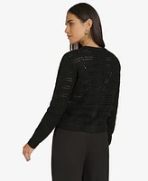 Calvin Klein Women's Open-Knit Cardigan Sweater