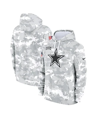 Nike Men's Arctic Camo Dallas Cowboys 2024 Salute to Service Club Fleece Pullover Hoodie
