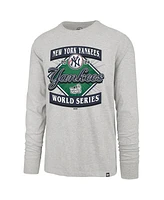 '47 Brand Men's Gray New York Yankees 2024 World Series Franklin Long Sleeve T-Shirt