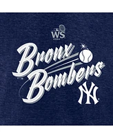 Fanatics Women's Heather Navy New York Yankees 2024 World Series Hometown V-Neck T-Shirt