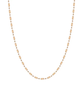 Macy's Gold-Plated Beige Crystal Long Necklace