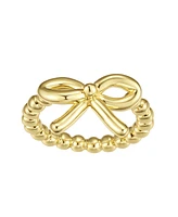 Macy's Gold and Silver-Plated Bow Statement Ring