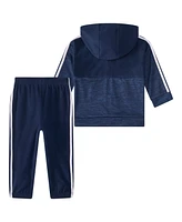 adidas Baby Boy Hooded Mix Jacket and Jogger, 2-Piece set