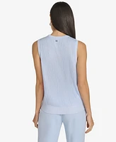 Calvin Klein Women's Sleeveless Rib-Knit Sweater