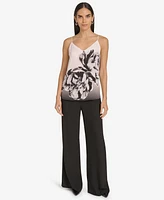 Calvin Klein Women's Floral Print V-Neck Camisole