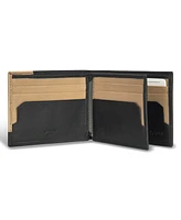 Champs Men's Iconic Collection Leather Center Wing Wallet