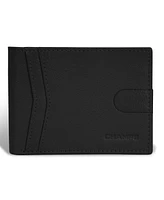 Champs Men's Onyx Collection Leather Access Center Wing Wallet