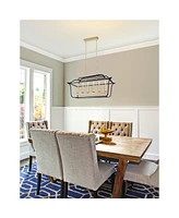 Cwi Lighting 18" Metal Tudor 6 Light Island and Pool Table Chandelier