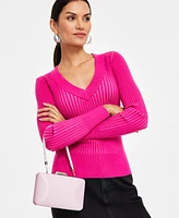 I.n.c. International Concepts Crystal Top Handle Mini Satin Frame Bag, Exclusively at Macy's