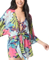 Vince Camuto Women's Plunging V-Neck Romper Cover-Up