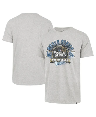 '47 Brand Men's Gray Los Angeles Dodgers 2024 World Series Franklin T-shirt