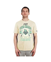 New Era Men's Cream York Liberty 2024 Wnba Finals Champions Chrome T-shirt