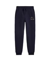 Polo Ralph Lauren Big Boys Plaid-Logo Fleece Jogger Pant