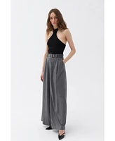 Nocturne Women's Wide Leg Flowy Pants