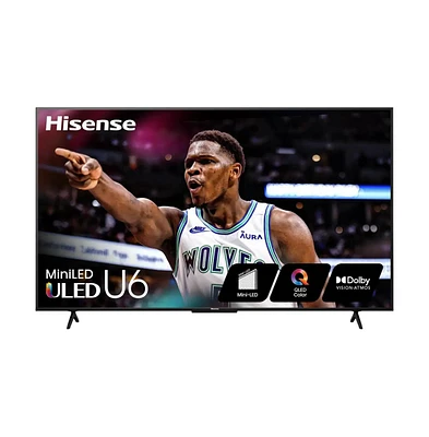 Hisense 55" Class U6 Series Mini-led Uled 4K Smart Google Tv - 55U6N