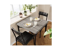 gaomon Dining Table Set for 2 with Cushion Chairs, 3 Piece Kitchen Table and Upholstered Chairs for Kitchen Apartment Dining Room Small Space