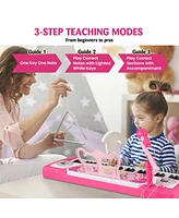 Gymax 49-Key Kids Keyboard Portable Electric Lighted Piano Instrument Toy Microphone