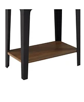 Homlux Industrial End Table Sofa Side Table Nightstand with Storage Drawer & Shelf