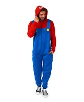 OppoSuits Men's Adult Onesies - Mario And Luigi Nintendo Outfits Red