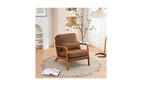 Slickblue Upholstered Single Lounge Chair, Stylish Indoor Accent Chair for Living Room