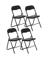 Gaomon Folding Chairs with Padded Seats