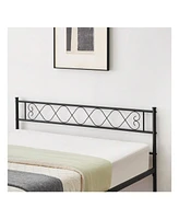 gaomon Twin/Queen Size Platform Bed Frame With Headboard, Heavy Duty Mattress Foundation With Metal Slats Support, No Box Spring Needed
