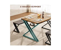 gaomon Dining Table Bench Set for 4