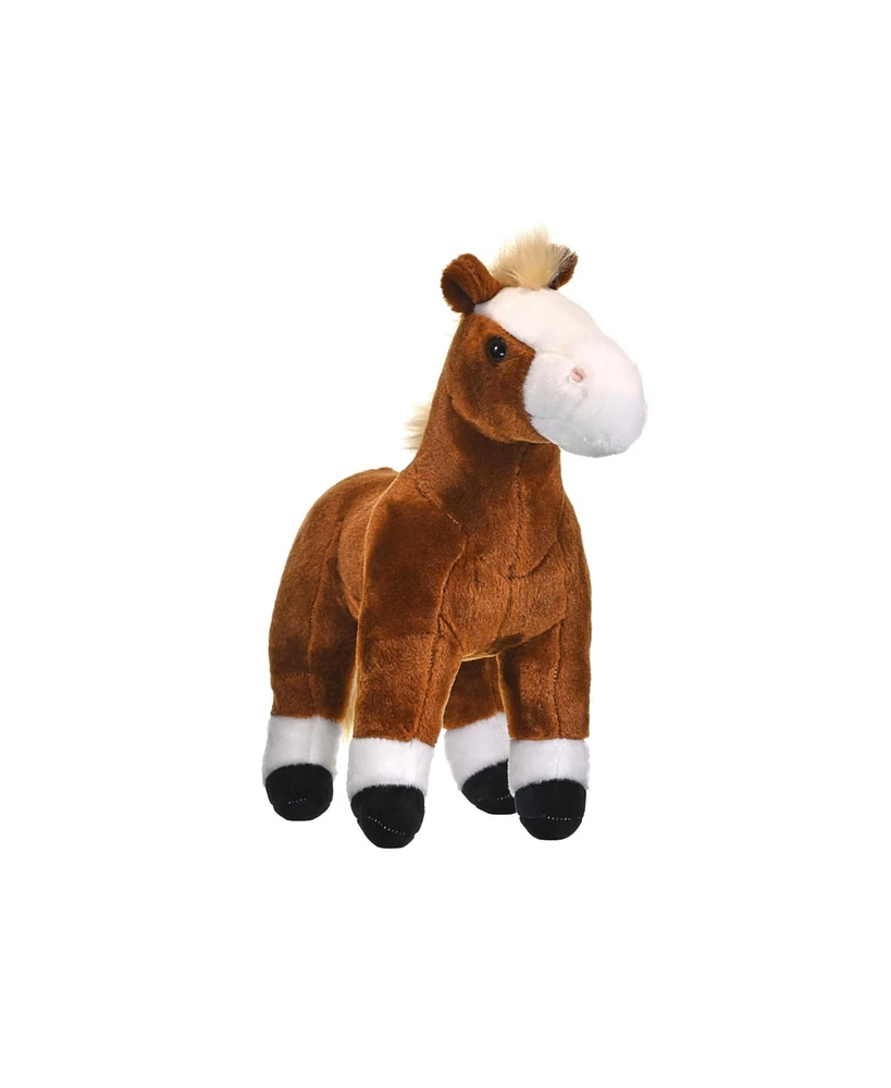 Wild Republic Cuddlekins Brown Horse Stuffed Animal, 12 Inches