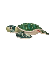 Wild Republic Cuddlekins Mini Green Sea Turtle Stuffed Animal, 8 Inches