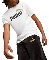 Puma Men's Minimal Gold-Tone Logo Velour Track Pants