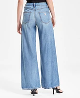 Guess Women's Bellflower High-Rise Wide-Leg Jeans