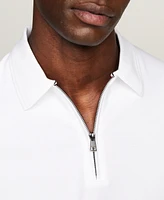 Tommy Hilfiger Men's Slim Fit Short Sleeve Quarter-Zip Polo Shirt