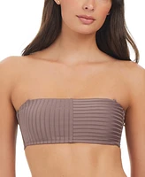 Sanctuary Women's Refresh Rib Bandeau Bikini Top