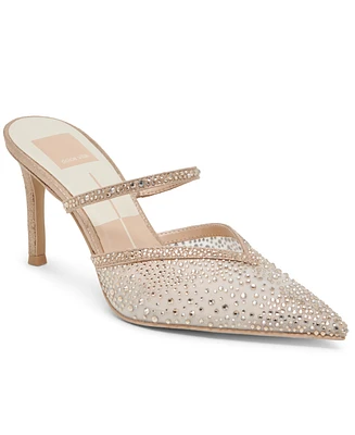 Dolce Vita Women's Kanika Crystal Rhinestone Mesh Pointed-Toe Pumps