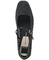 Dolce Vita Women's Reyes Crystal Rhinestone Mesh Mary Jane Flats