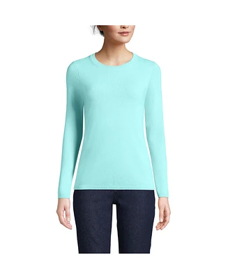 Lands' End Women's Cashmere Tall Crewneck Sweater