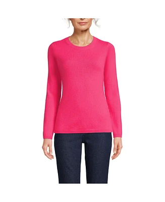 Lands' End Women's Cashmere Tall Crewneck Sweater