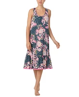 Ellen Tracy Women's Printed Flounce-Hem Nightgown