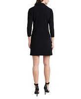 Msk Petite Grommet Pocket 3/4-Sleeve Shift Dress